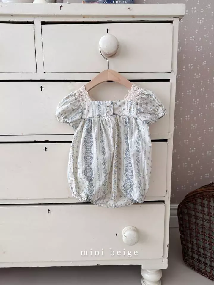The Beige - Korean Baby Fashion - #babyfever - Paint Lace Bodysuit - 3