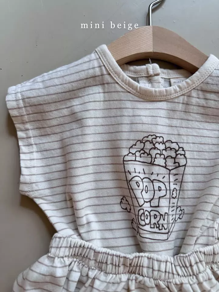 The Beige - Korean Baby Fashion - #babygirlfashion - Pop Corn Top Bottom Set - 5