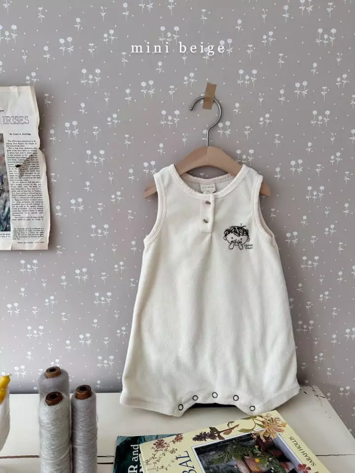 The Beige - Korean Baby Fashion - #babygirlfashion - Terry Bodysuit - 3