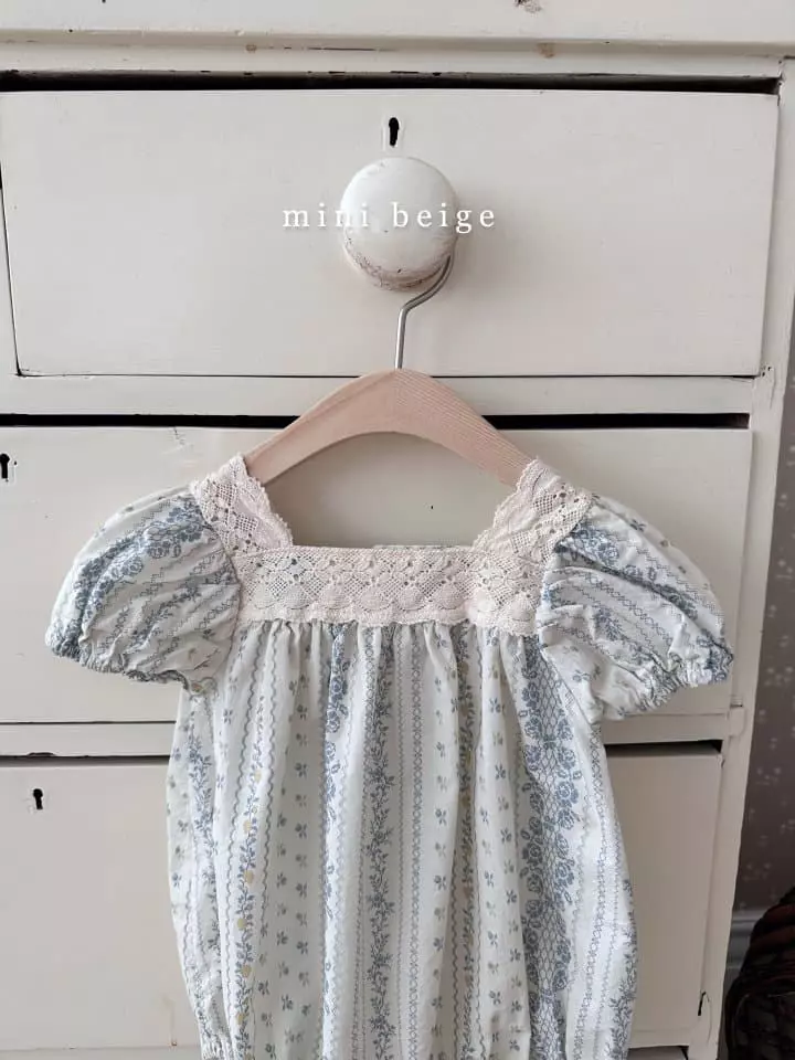 The Beige - Korean Baby Fashion - #babyfever - Paint Lace Bodysuit - 4