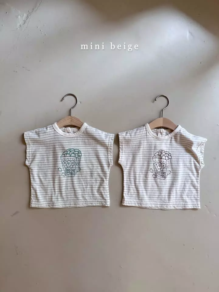 The Beige - Korean Baby Fashion - #babylifestyle - Pop Corn Top Bottom Set - 6