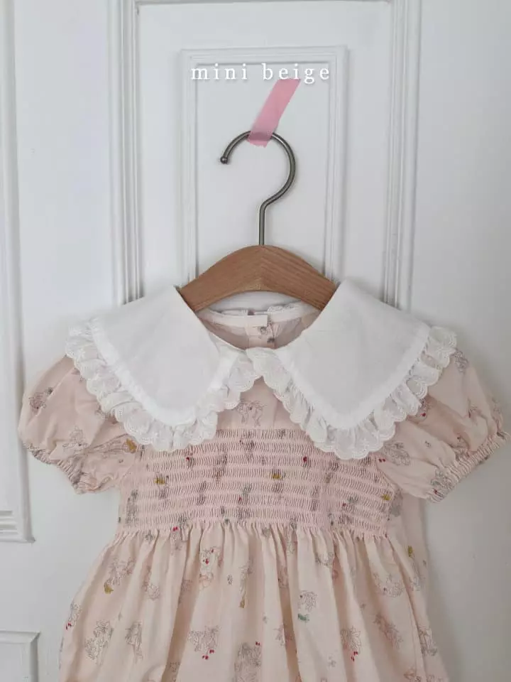 The Beige - Korean Baby Fashion - #babylifestyle - Smocked Bodysuit - 6