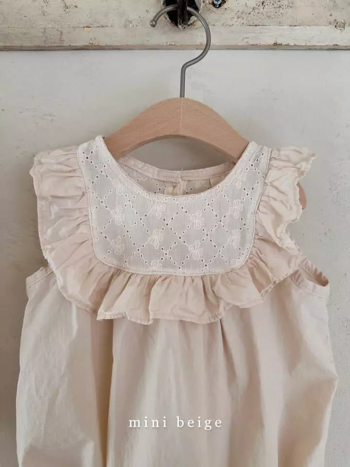 The Beige - Korean Baby Fashion - #babylifestyle - Square Frill Bodysuit - 3