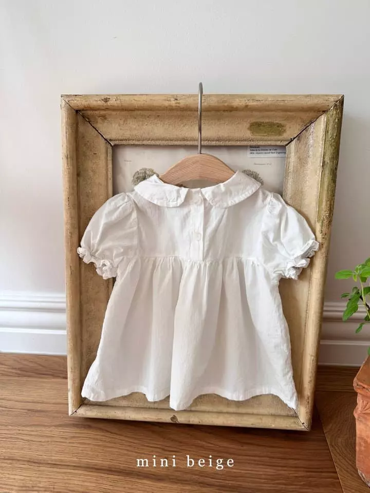 The Beige - Korean Baby Fashion - #babylifestyle - Collar Lace Blouse - 2