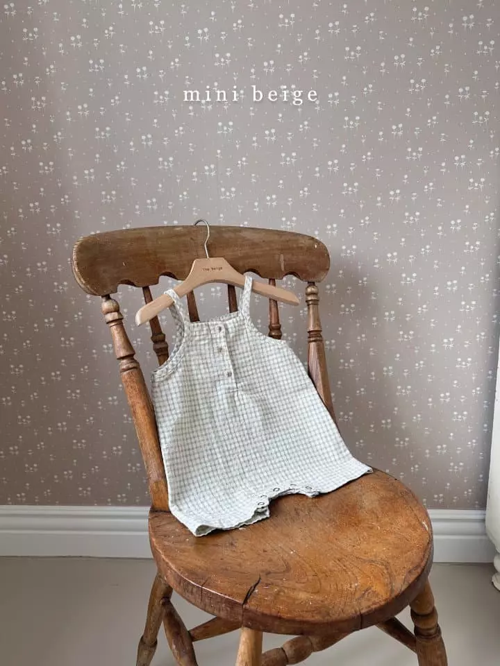 The Beige - Korean Baby Fashion - #babyoninstagram - Check Dungarees Pants - 6