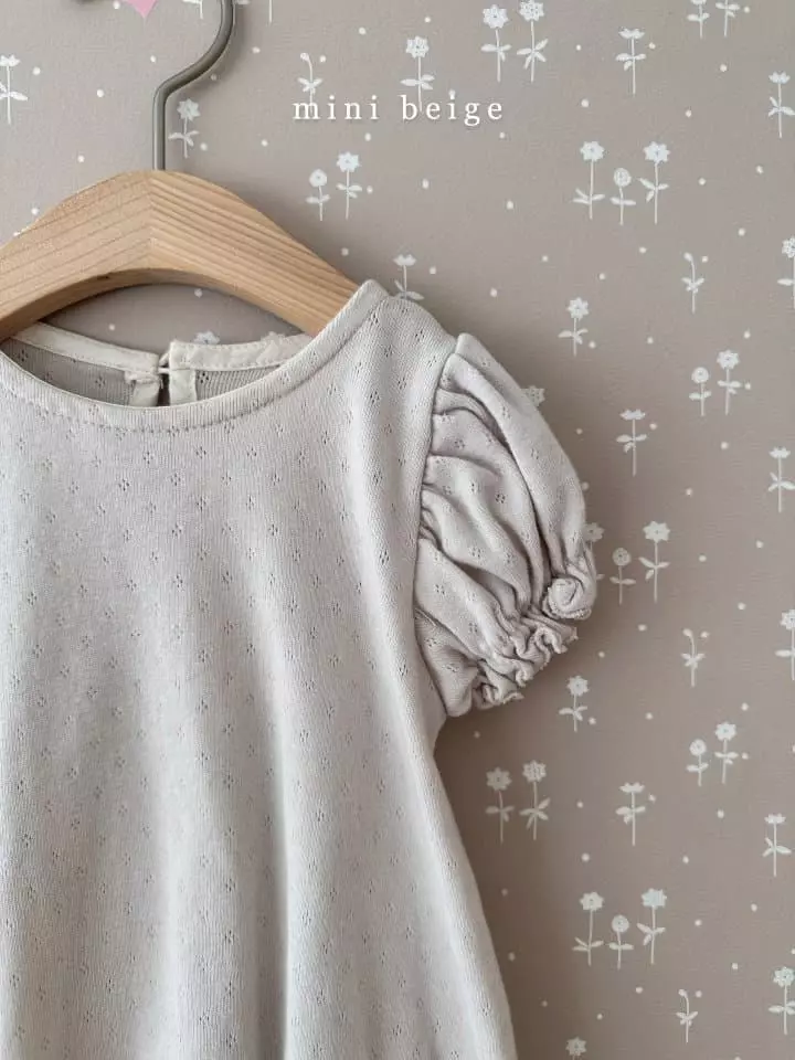 The Beige - Korean Baby Fashion - #babyootd - Eyelet Bodysuit - 2