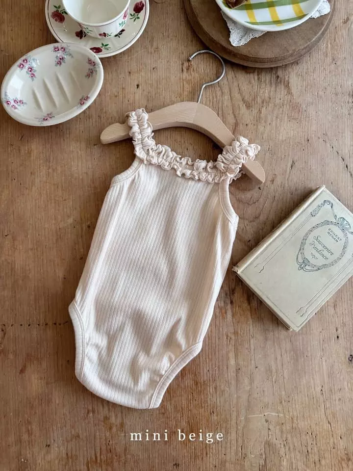 The Beige - Korean Baby Fashion - #babyoutfit - Gopchang Frill Bodysuit
