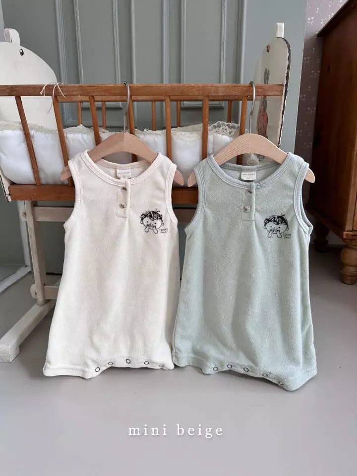 The Beige - Korean Baby Fashion - #babyoutfit - Terry Bodysuit - 7