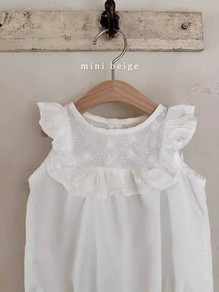 The Beige - Korean Baby Fashion - #babyoutfit - Square Frill Bodysuit - 6