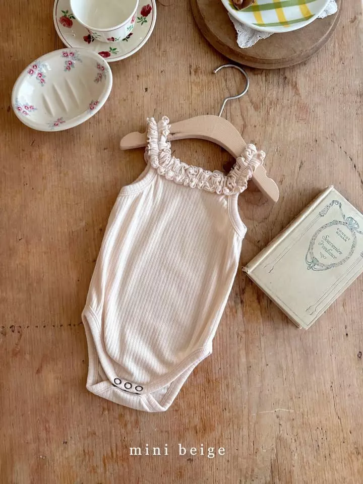 The Beige - Korean Baby Fashion - #babywear - Gopchang Frill Bodysuit - 2