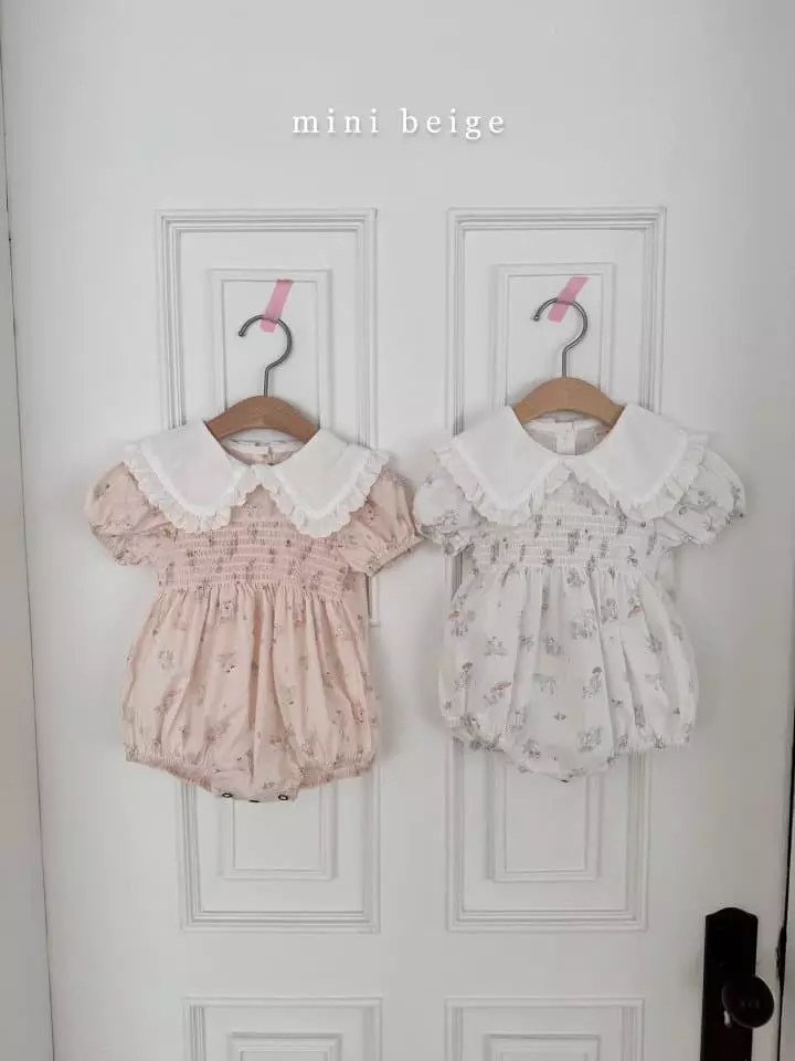 The Beige - Korean Baby Fashion - #babywear - Smocked Bodysuit - 11