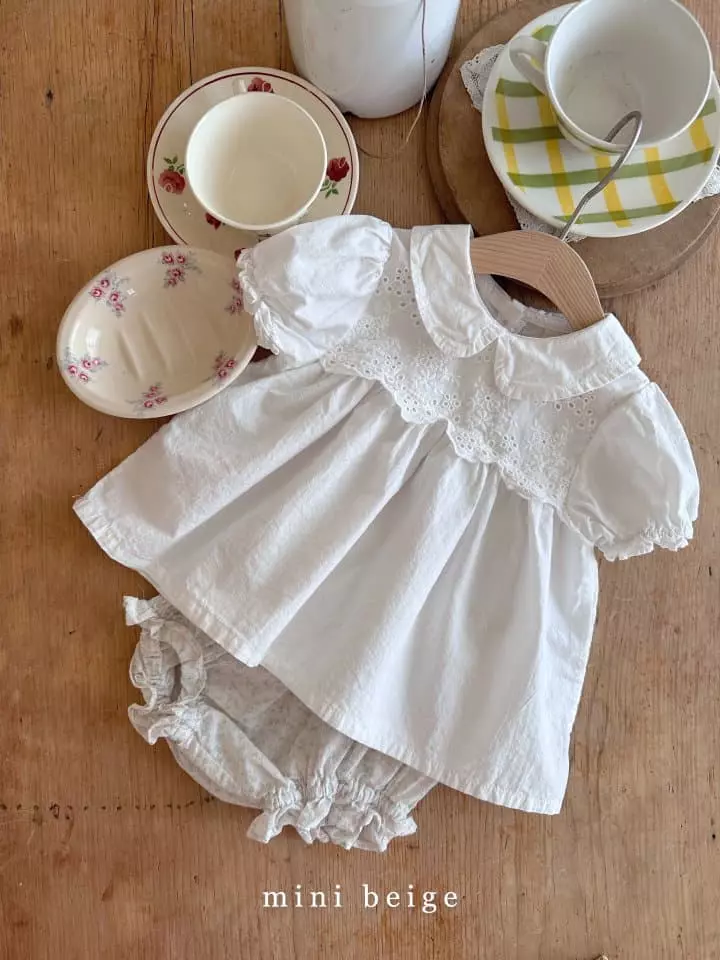 The Beige - Korean Baby Fashion - #babywear - Collar Lace Blouse - 7