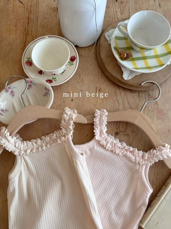 The Beige - Korean Baby Fashion - #onlinebabyboutique - Gopchang Frill Bodysuit - 4