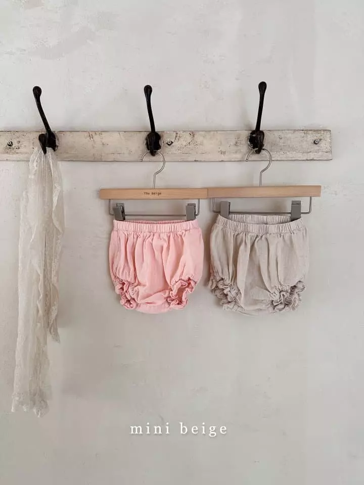 The Beige - Korean Baby Fashion - #onlinebabyshop - Linen Bloomer