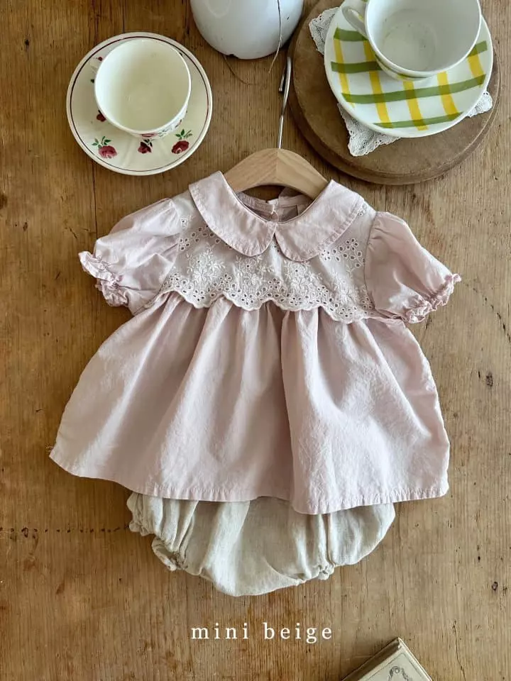 The Beige - Korean Baby Fashion - #smilingbaby - Collar Lace Blouse - 10