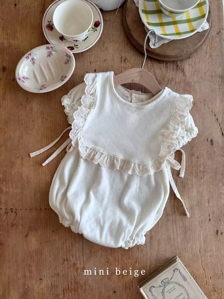 The Beige - Korean Baby Fashion - #smilingbaby - Eyelet Bodysuit - 8