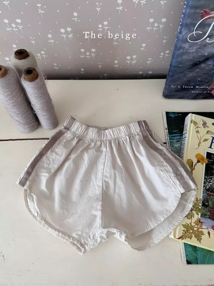 The Beige - Korean Children Fashion - #childofig - Line Shorts - 2