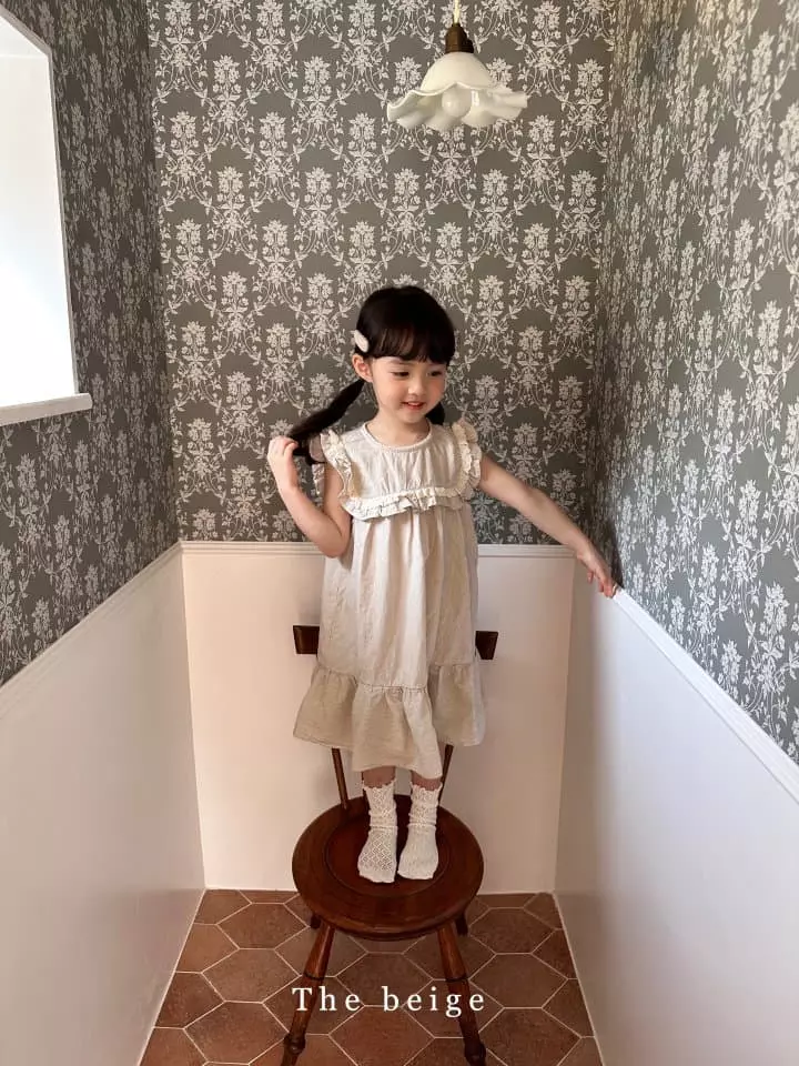 The Beige - Korean Children Fashion - #designkidswear - Stripes Lace One-piece - 11