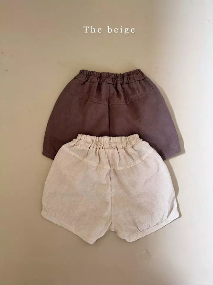 The Beige - Korean Children Fashion - #discoveringself - Linen Piping Shorts - 2