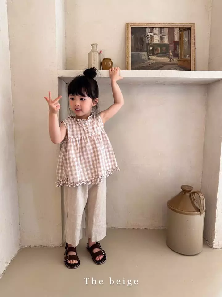 The Beige - Korean Children Fashion - #fashionkids - Check Frill Blouse - 11