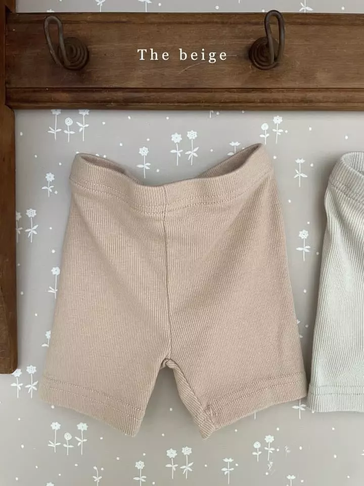 The Beige - Korean Children Fashion - #kidsshorts - Short Leggings - 2