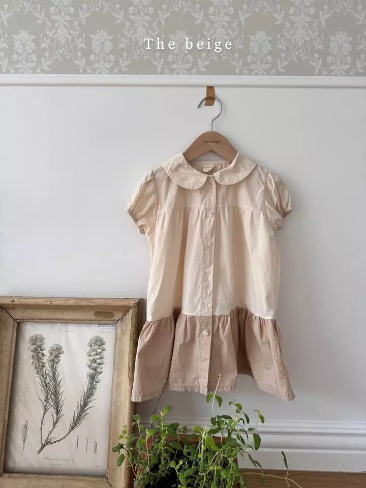 The Beige - Korean Children Fashion - #kidsshorts - Color One-piece