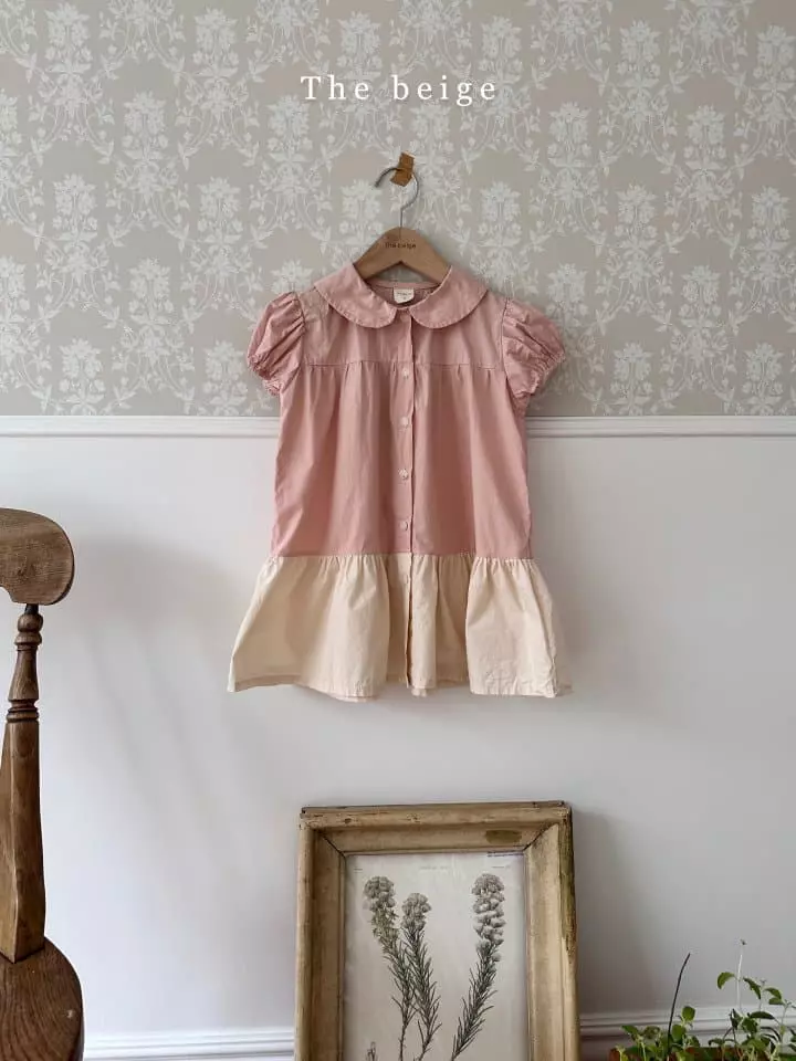 The Beige - Korean Children Fashion - #kidsstore - Color One-piece - 2