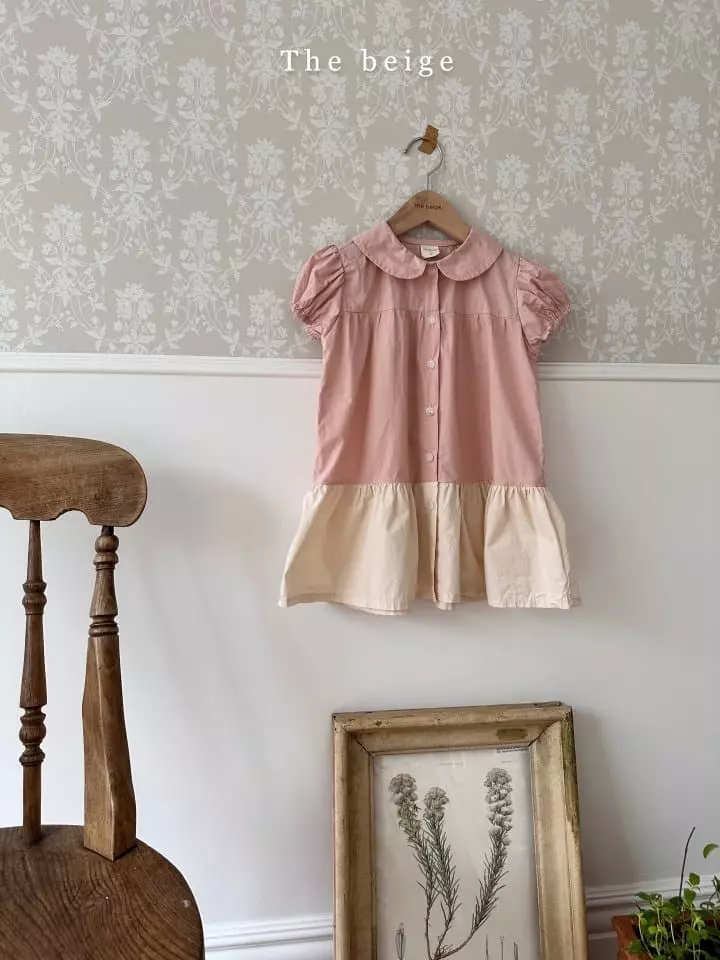 The Beige - Korean Children Fashion - #kidzfashiontrend - Color One-piece - 3