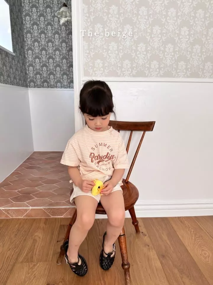 The Beige - Korean Children Fashion - #littlefashionista - Stripes Slit Long Tee - 12