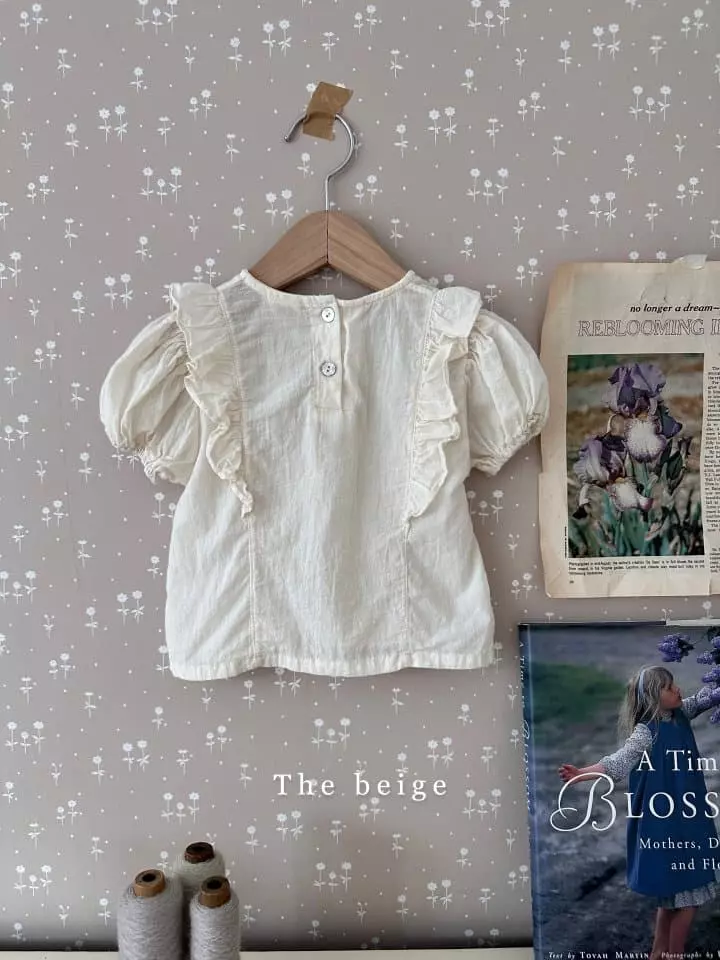 The Beige - Korean Children Fashion - #magicofchildhood - Wing Frill Blouse - 2