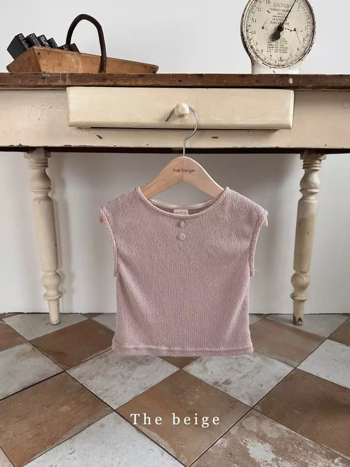 The Beige - Korean Children Fashion - #magicofchildhood - Knit Sleeveless Tee