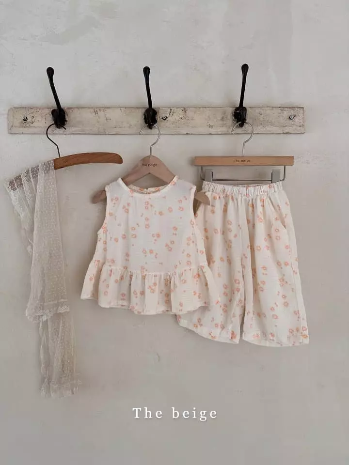 The Beige - Korean Children Fashion - #magicofchildhood - Girl Top Bottom Set - 2