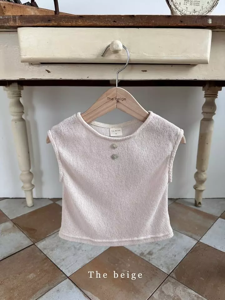 The Beige - Korean Children Fashion - #minifashionista - Knit Sleeveless Tee - 2