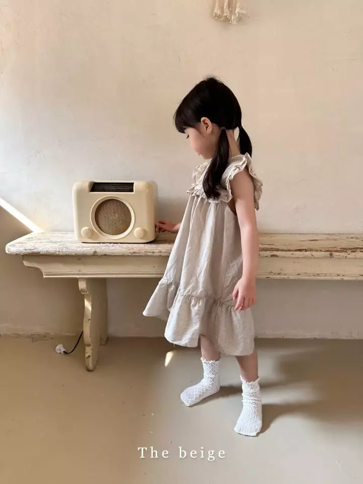 The Beige - Korean Children Fashion - #prettylittlegirls - Stripes Lace One-piece - 7