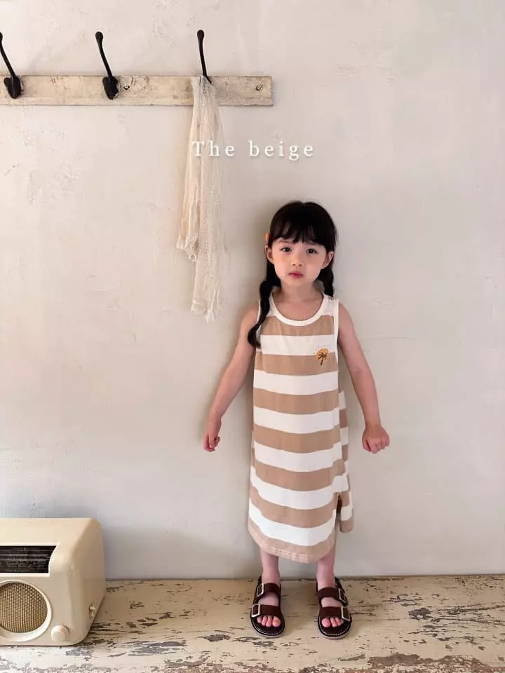 The Beige - Korean Children Fashion - #prettylittlegirls - Stripes Sleeveless One-piece - 6