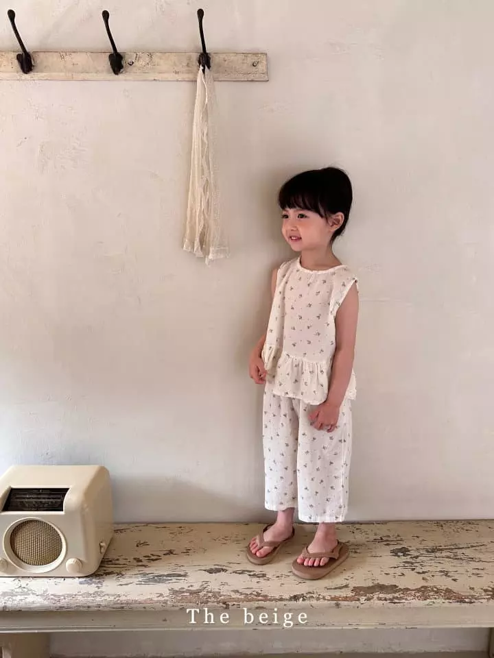 The Beige - Korean Children Fashion - #minifashionista - Girl Top Bottom Set - 4