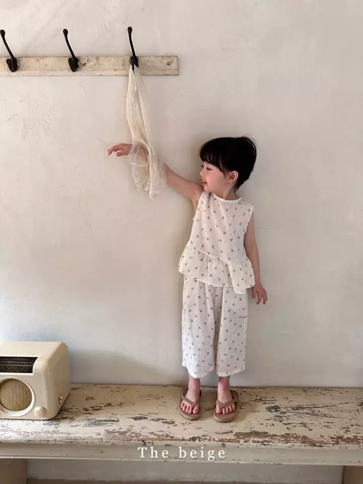 The Beige - Korean Children Fashion - #todddlerfashion - Girl Top Bottom Set - 5