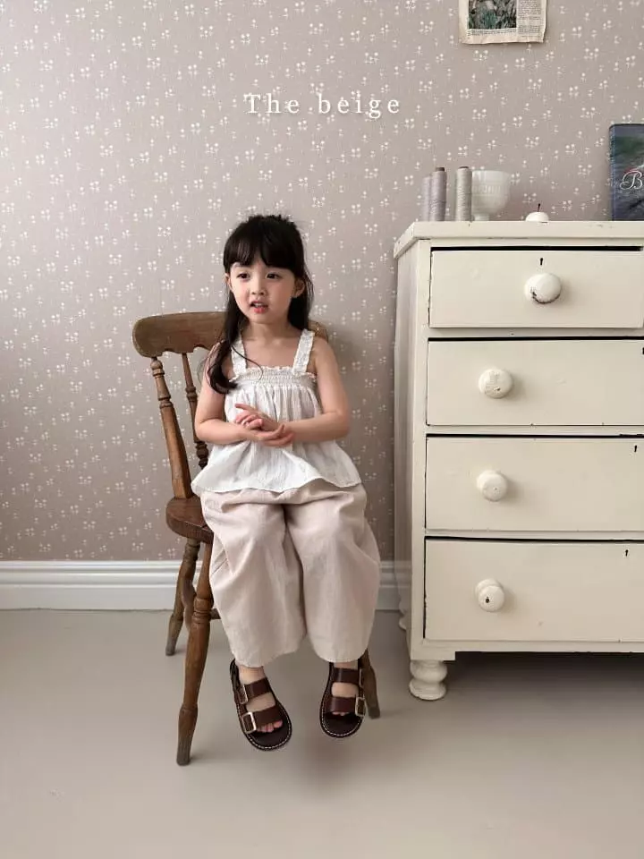 The Beige - Korean Children Fashion - #toddlerclothing - Smocked Sleeveless Blouse - 9