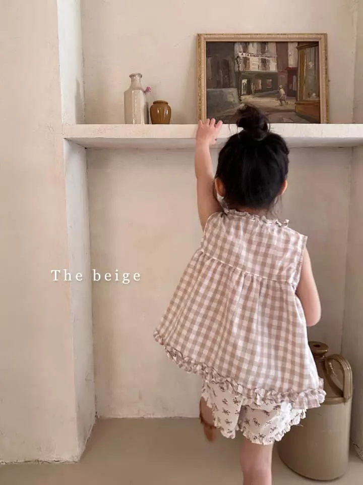 The Beige - Korean Children Fashion - #toddlerclothing - Check Frill Blouse - 5
