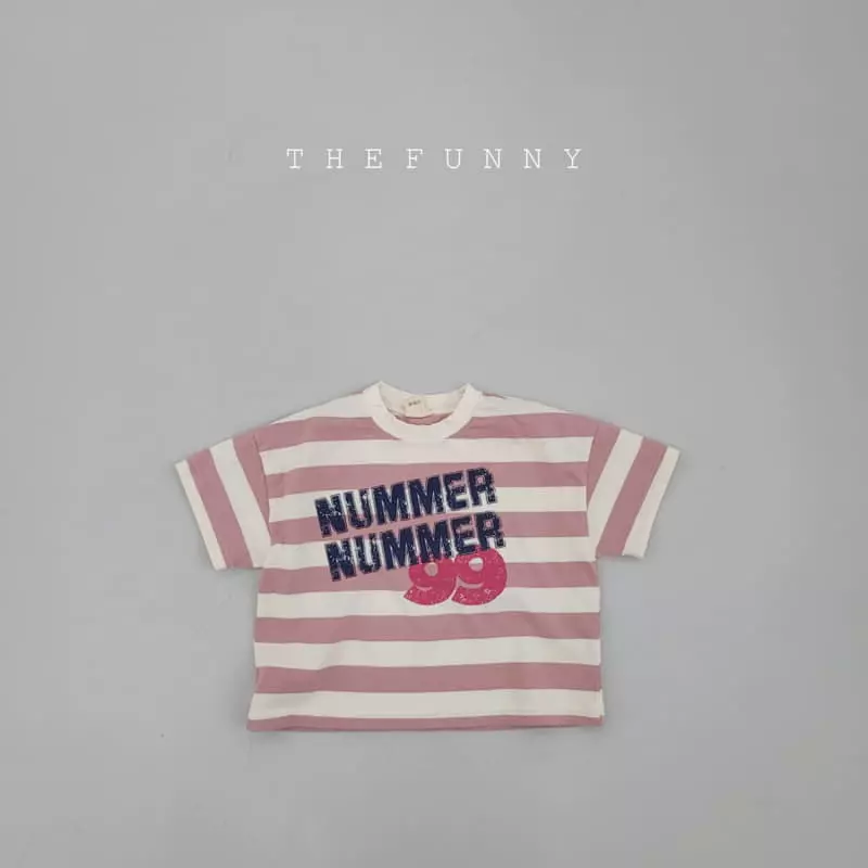 The Funny - Korean Children Fashion - #kidsshorts - Number Tee - 12