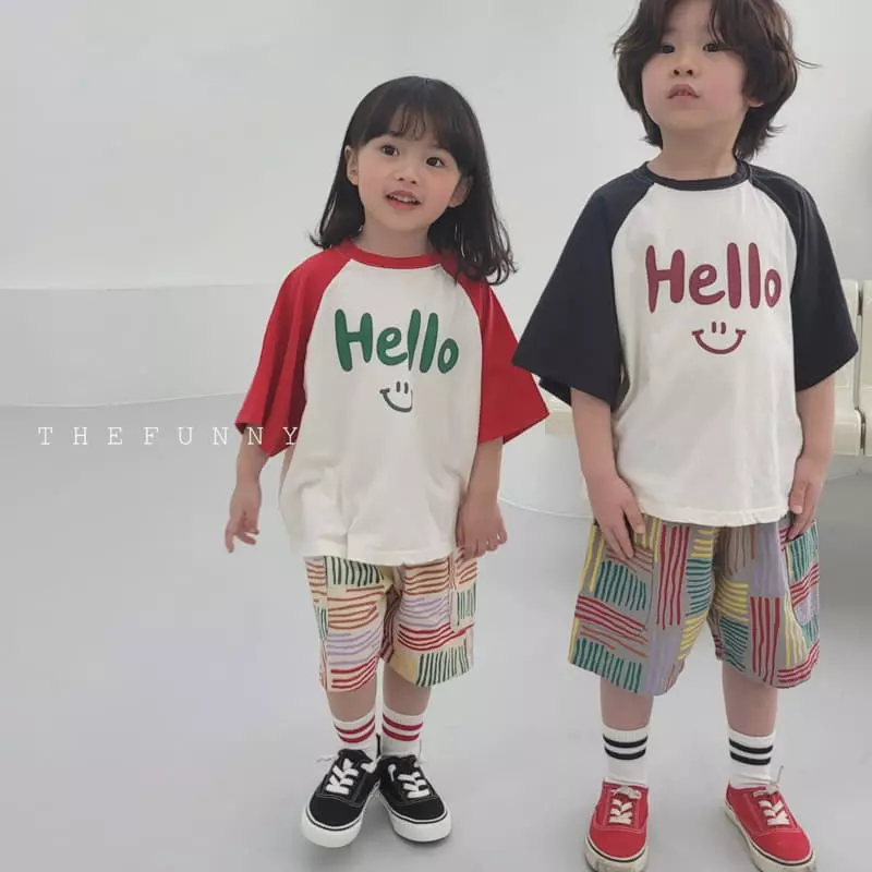The Funny - Korean Children Fashion - #stylishchildhood - Hello Tee