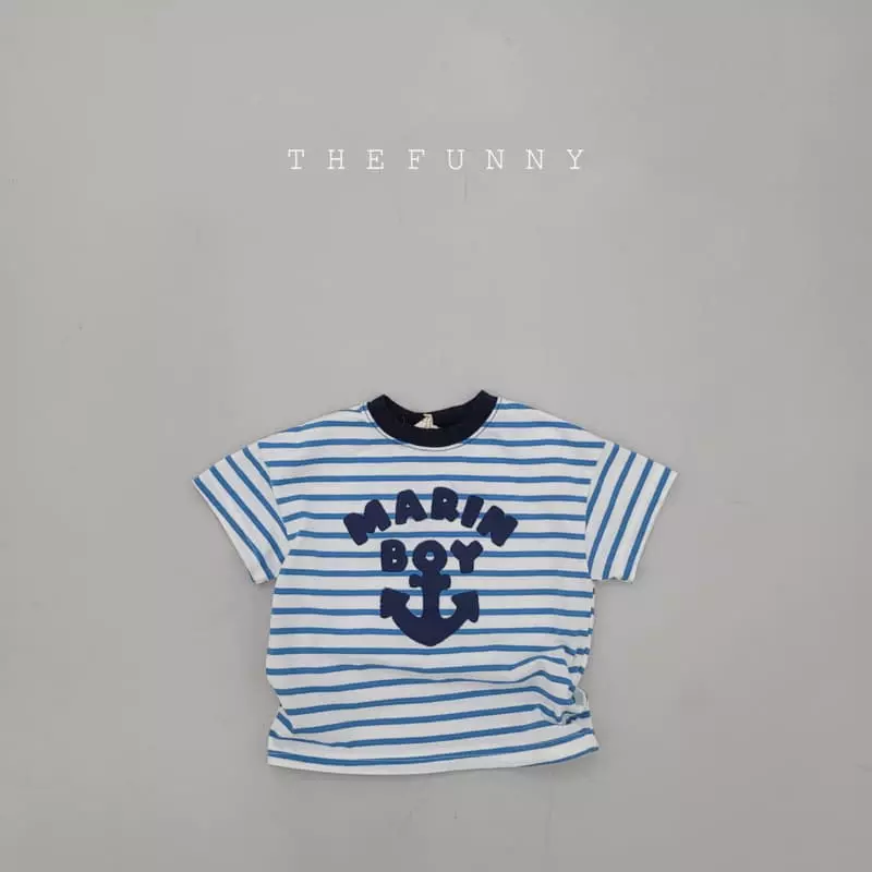 The Funny - Korean Children Fashion - #todddlerfashion - Marine Tee - 12