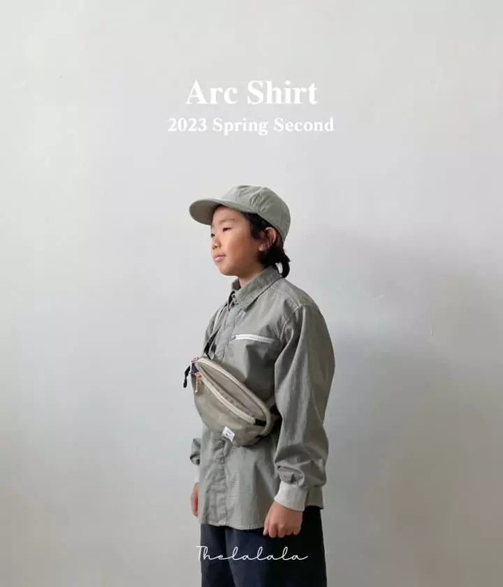 The Lalala - Korean Children Fashion - #kidsshorts - Arc Shirt