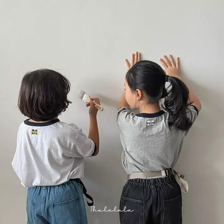 The Lalala - Korean Children Fashion - #kidsshorts - Michigan Short Sleeves Teee - 4