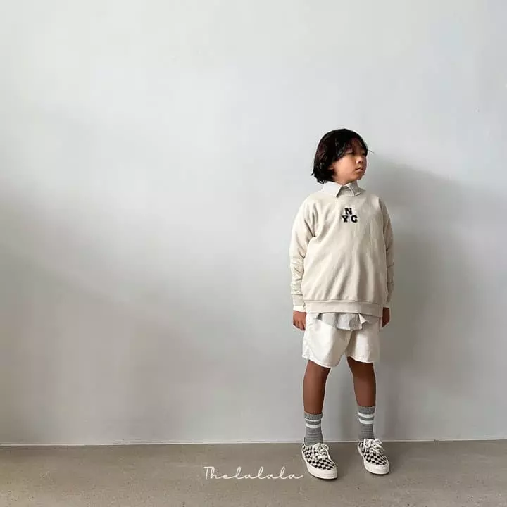 The Lalala - Korean Children Fashion - #littlefashionista - NYC Sweatshirt Bottom Set - 4