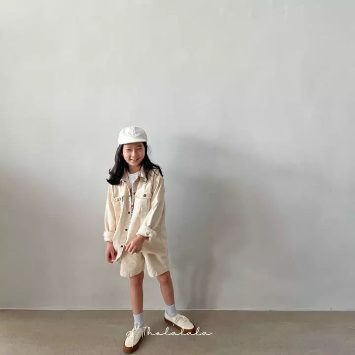 The Lalala - Korean Children Fashion - #minifashionista - Gabardine Shorts - 3
