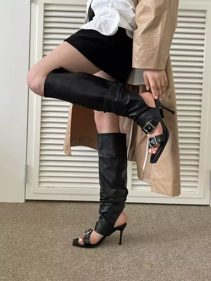 The Muse - Korean Women Fashion - #momslook - 1064 Warmer Mule Heels - 3