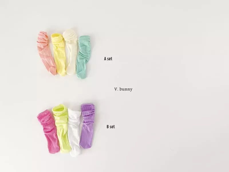 V Bunny - Korean Children Fashion - #Kfashion4kids - Libe Socks Set - 9