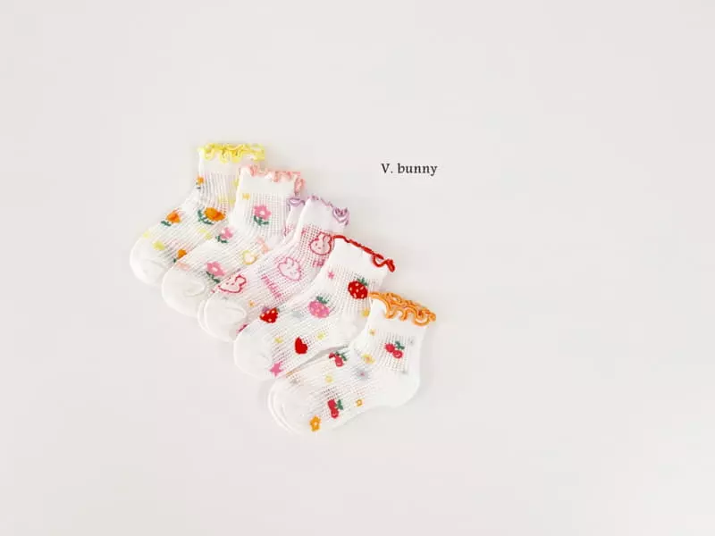 V Bunny - Korean Children Fashion - #Kfashion4kids - Shushu Socks Set