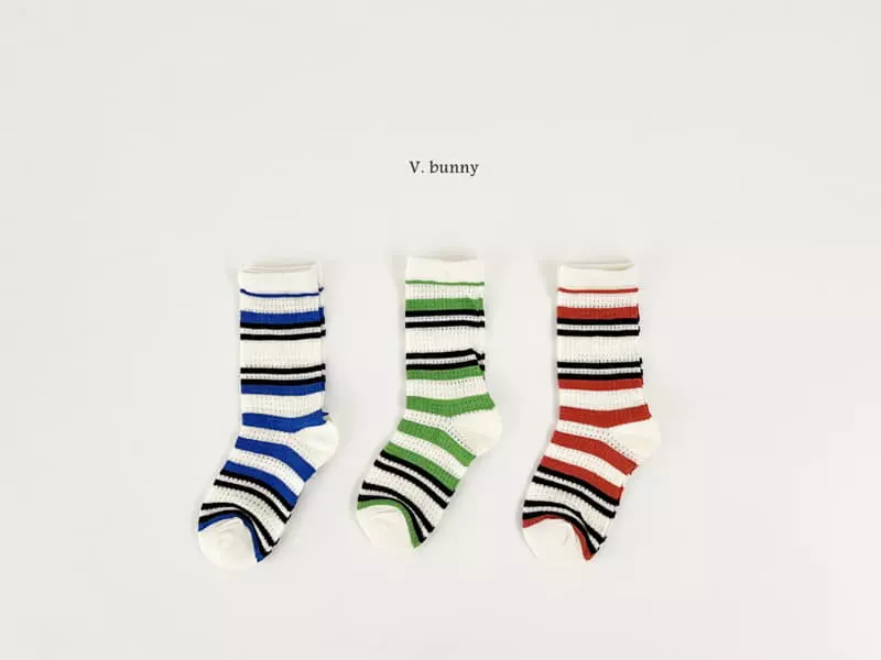 V Bunny - Korean Children Fashion - #childrensboutique - Ppappiyong Socks Set - 10